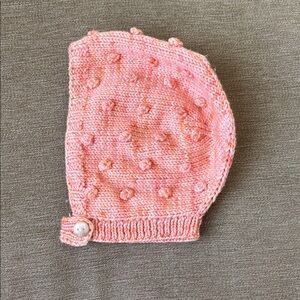 Misha & Puff, Popcorn Bonnet, Coral, 2-3 years